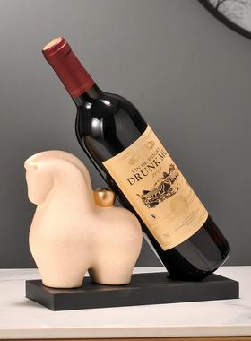 马上有钱红酒架摆件酒柜装饰品轻奢高档高级感客厅家居饰品餐边柜