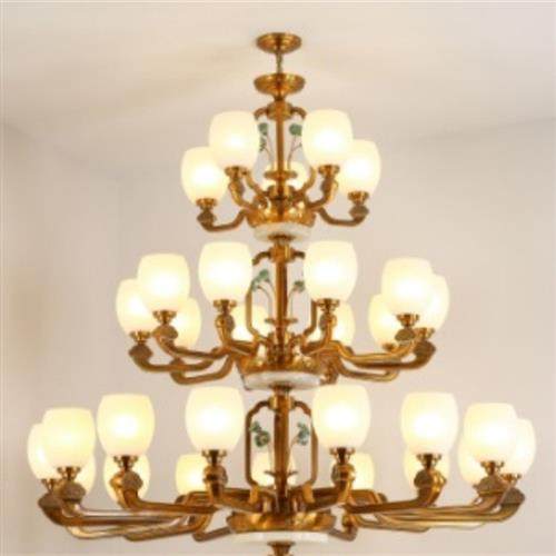 新中式灯具客厅灯创意大气复式楼大灯爆款餐厅卧室锌合金小鹿吊灯,淘宝优惠券,粉丝福利购,淘宝优惠卷