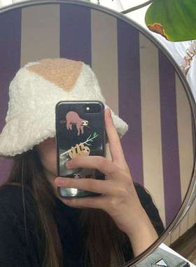 Lamb Wool Appa Bucket Hat Winter Warm Fishing Caps Faux Fur