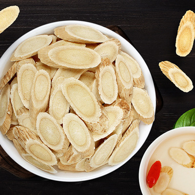 精选黄芪切片瓶装100克直径0.6cm原料产地甘肃岷县无硫冲泡水花茶