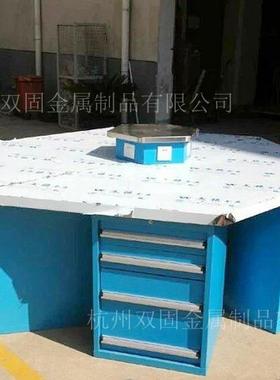 双固供应六边工作台学校实训台六工位台模具实训配虎钳工作桌