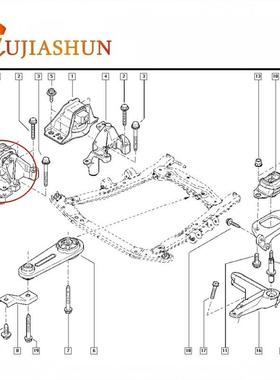 7578017右侧发动机支架112106213R适用雷诺洛根达契亚1.6排量