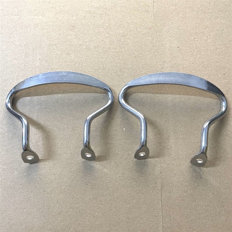 不锈钢孔距45mm锅耳胶木w锅耳汤锅蒸锅耳朵手柄双孔耐高温一对 - 图1