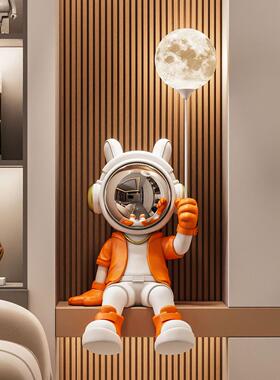 宇航员宇航员地板站立坐姿摆件电视柜入口大厅送给朋友乔迁新居高