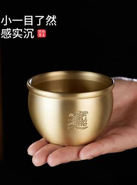 铜缸摆件米缸纯黄铜百福缸形如聚宝盆铜福缸客厅家居桌面小装饰品