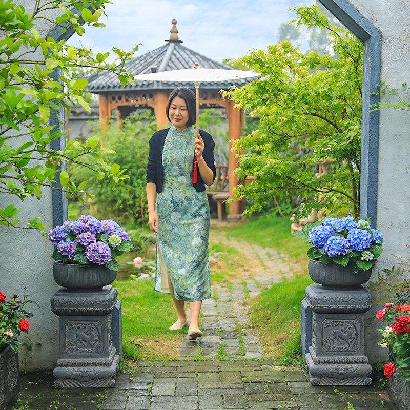 陋石坊石墩花盆底座庭院摆件造景布置花园装饰仿石雕中式仿古柱墩,淘宝优惠券,粉丝福利购,淘宝优惠卷