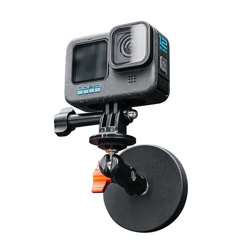 适用大疆Action6/5Pro/4/3GoPro13/12Insta360Ace Pro2运动相机金属磁吸盘磁吸支架第一视角拍摄吸盘磁吸支架 - 图3