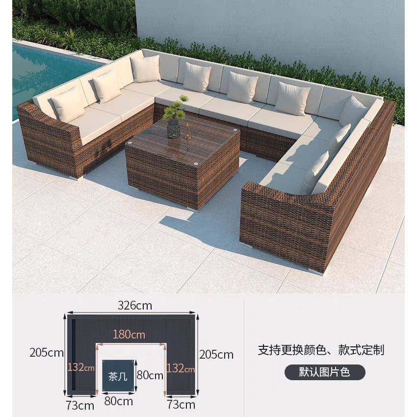 藤户外沙发闲庭院台阳台三人休 客厅组合藤艺室外藤椅露编沙发925,淘宝优惠券,粉丝福利购,淘宝优惠卷