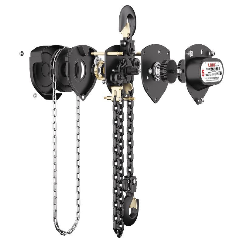 三角手拉葫芦一吨1tm2TT5T10吨6米手动葫芦单链起重倒链吊葫芦 - 图3