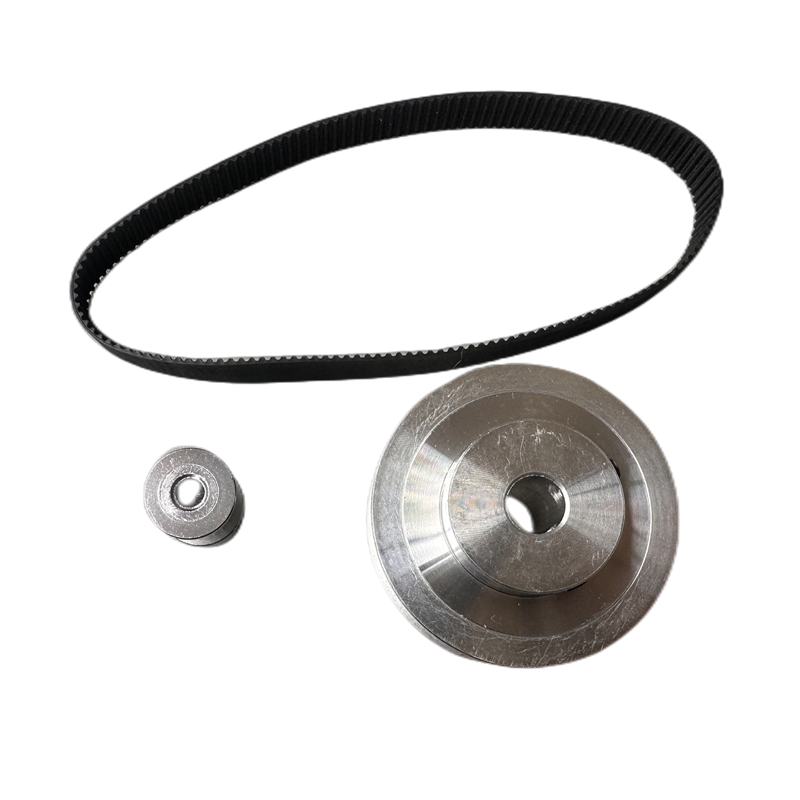 2GT皮带轮GT2同步轮带套件20齿80齿1:4减速比机械传动组件宽10mm - 图1