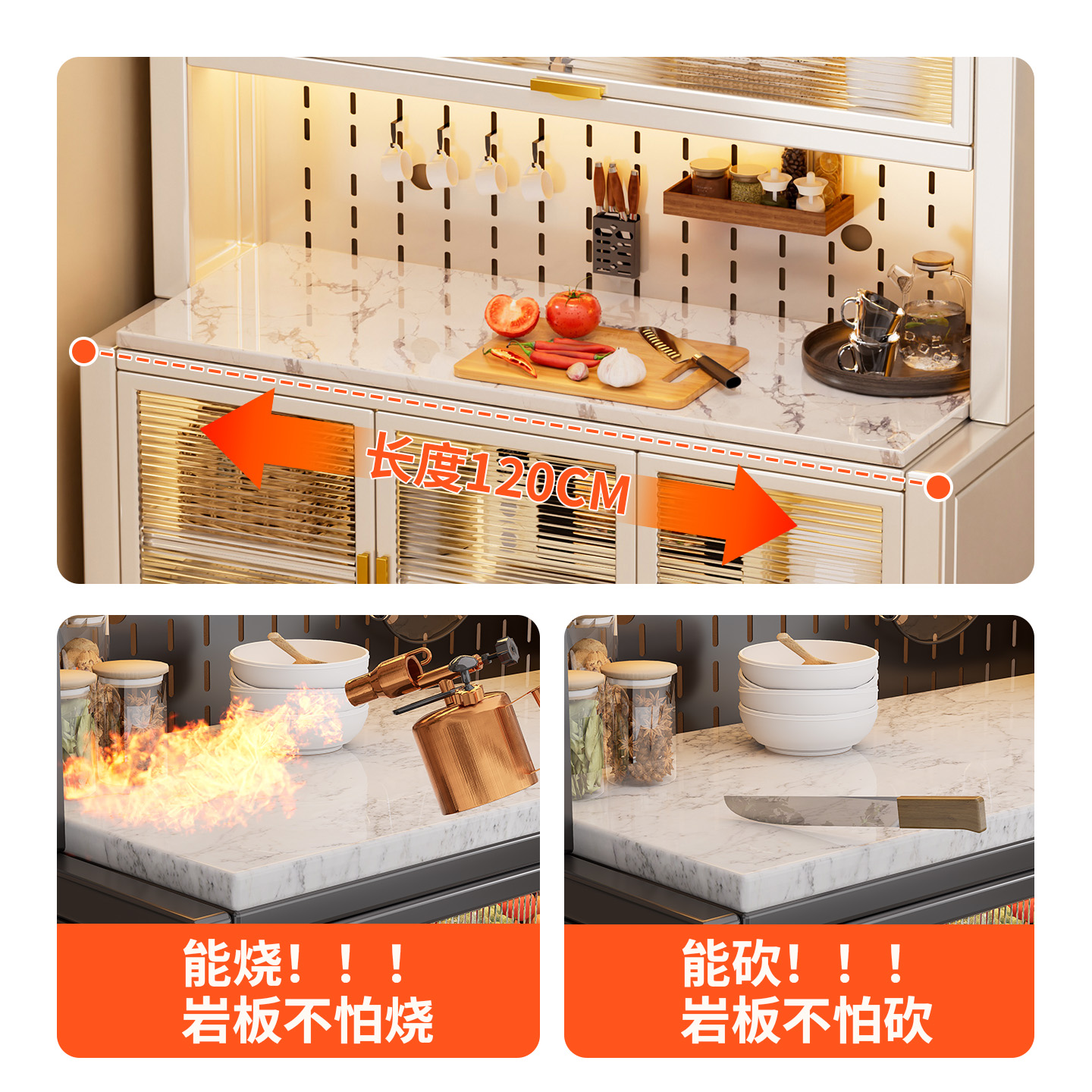 Sideboard 2025 new style light luxury and high-end