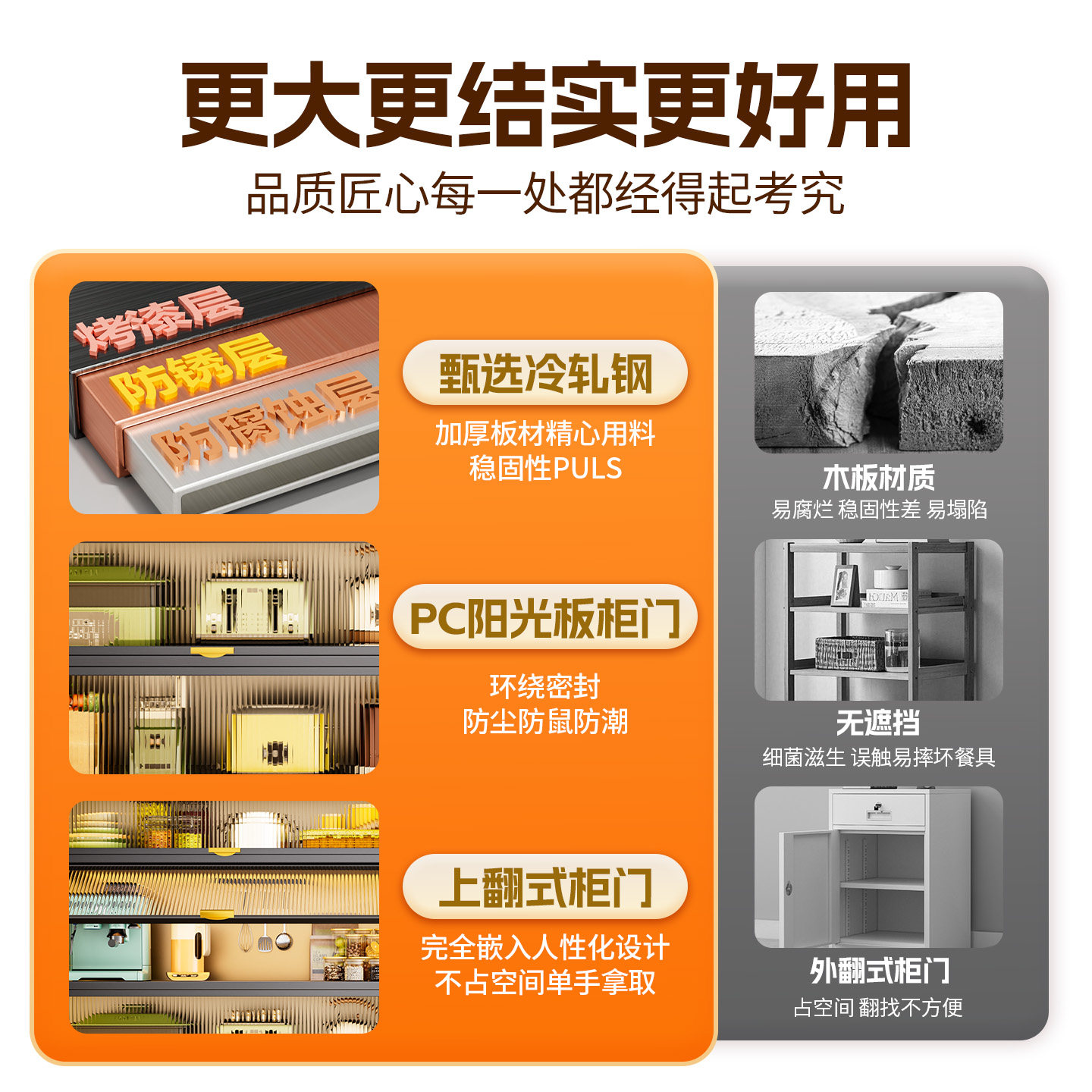 家用厨房置物架带轮可移动收纳柜阳台卫生间靠墙一体多功能储物柜,淘宝优惠券,粉丝福利购,淘宝优惠卷