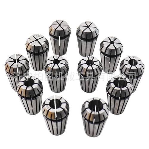 ER16/ER20夹头铣床弹性筒夹雕刻机数控机床刀柄弹簧筒夹高精度 - 图0