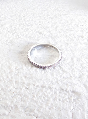 Zircon Ring Womens Cold and Simple Index Finger Ring Temper