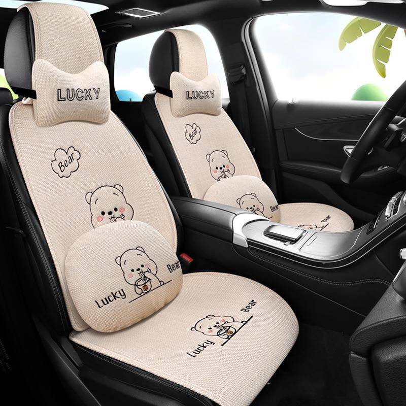 汽垫车滑坐垫卡通半包四季通用透气防车座垫直单片车YZD45456垫厂 - 图0