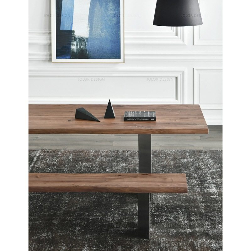 北欧复古实木长桌简约客厅设计餐桌工业风会议桌办公桌工作台书桌,淘宝优惠券,粉丝福利购,淘宝优惠卷