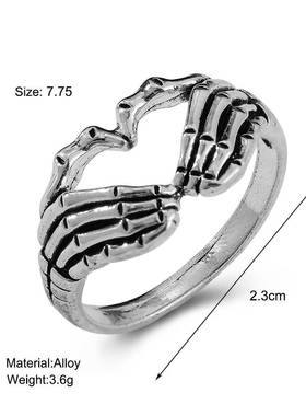 -Retro tendy men and women personality ring punk wind hell g