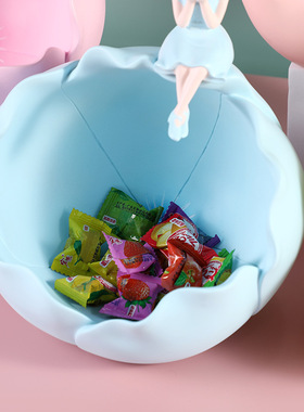 新款北欧ins风白鸽女孩玄关钥匙收纳摆件现代轻奢工艺礼品摆饰客