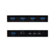 KVM switch 4 in 1 out multi-computer mouse keyboard shared display VGA hotkey with audio switching cable