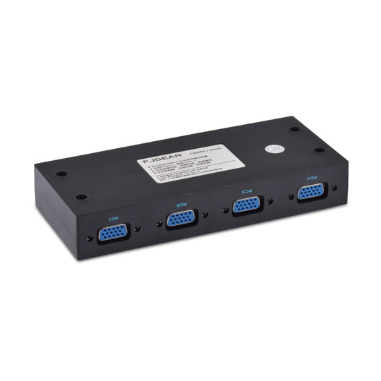 KVM switch 4 in 1 out multi-computer mouse keyboard shared display VGA hotkey with audio switching cable