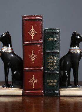 摆件装饰品埃及创意家居猫神摆设办公室书挡桌面客厅书书柜书房柜