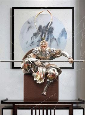 .天大圣孙悟空摆件艺意客厅工创斗战胜佛高档办U公室桌家居装饰0