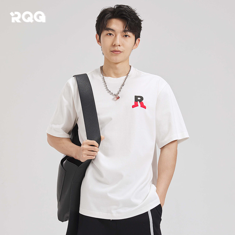 短袖T恤男生重磅潮牌篮球休闲体恤衫全棉上衣半袖夏季加肥加大码