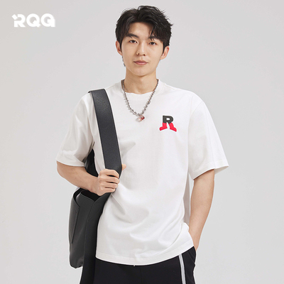 短袖T恤男生重磅潮牌篮球休闲体恤衫全棉上衣半袖夏季加肥加大码