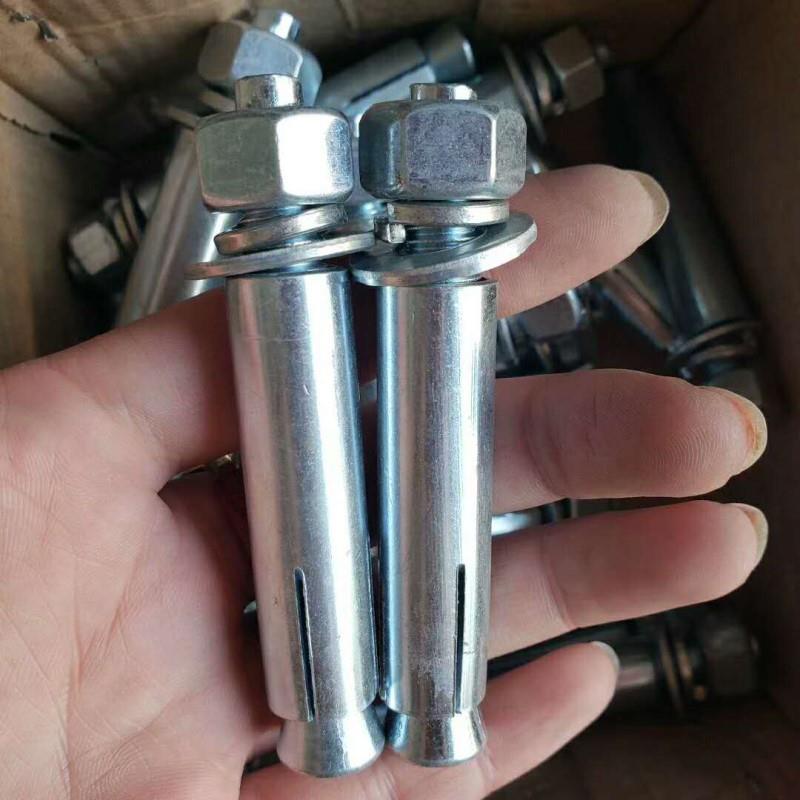 铁膨胀螺丝纯XBT国标外膨胀螺栓长胀胀丝加内爆拉爆M6M栓8M10M1-2 - 图1