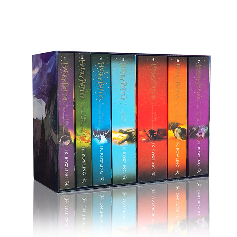 现货 哈利波特英文原版Harry Potter Box Set1-7英国版盒装全套平装书英语正版arrypotter英文版哈利波特进口科幻小说JKRowling - 图3