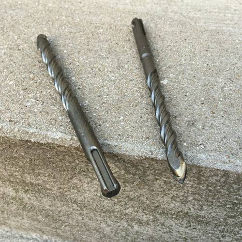 瓷砖专用电锤钻冲击钻两坑两槽三角钻头圆柄混凝土钻孔器麻花多功 - 图1