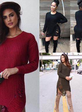 好货2017New women sweater for winter long sleeve Loose knit