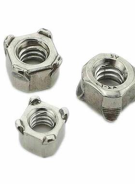 不锈钢四方焊接螺母M4M5M6M8M10M12四方点焊螺帽DIN928优亿紧固件