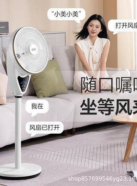 电风扇落地平面空气循环扇八字摇头语音大风力直流落地扇