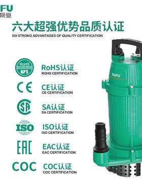 泰福潜水泵家用220V小型井水抽水泵农用灌溉大流量抽水机清水国标