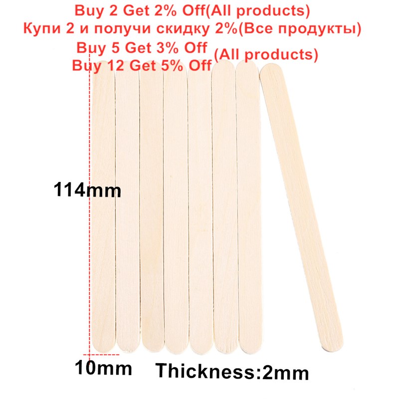 推荐50-150 Pcs Ice Cream Popsicle Sticks Wooden Stirring Sti - 图1