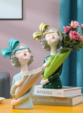 钥匙收纳摆件女孩现代简约轻奢客厅入户玄关电视柜创意家居装饰品