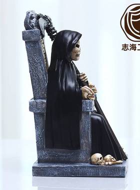 -Halloween decorations western traditional throne death gift