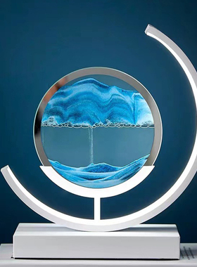 好货创意流沙画沙漏摆件灯办公室桌面客厅装饰品乔迁生日毕业礼物