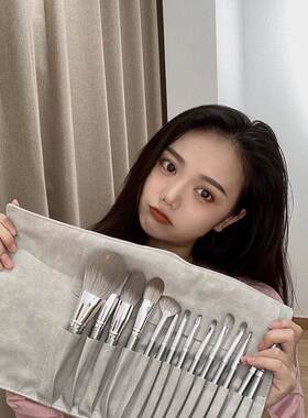 好货化妆刷子收纳包卷袋便携可折叠刷包仿羊皮可装13支14支套刷