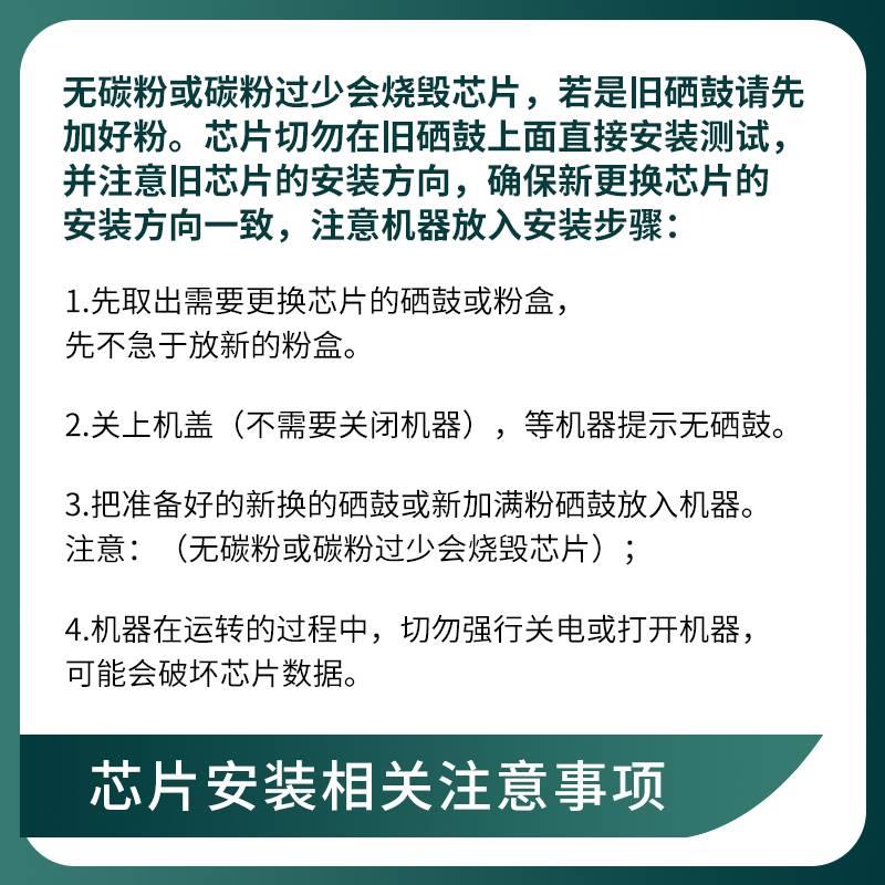 兼容HP惠普W1002YC粉盒芯片E72625dn 72630成像鼓W9006MC硒鼓芯片 - 图1