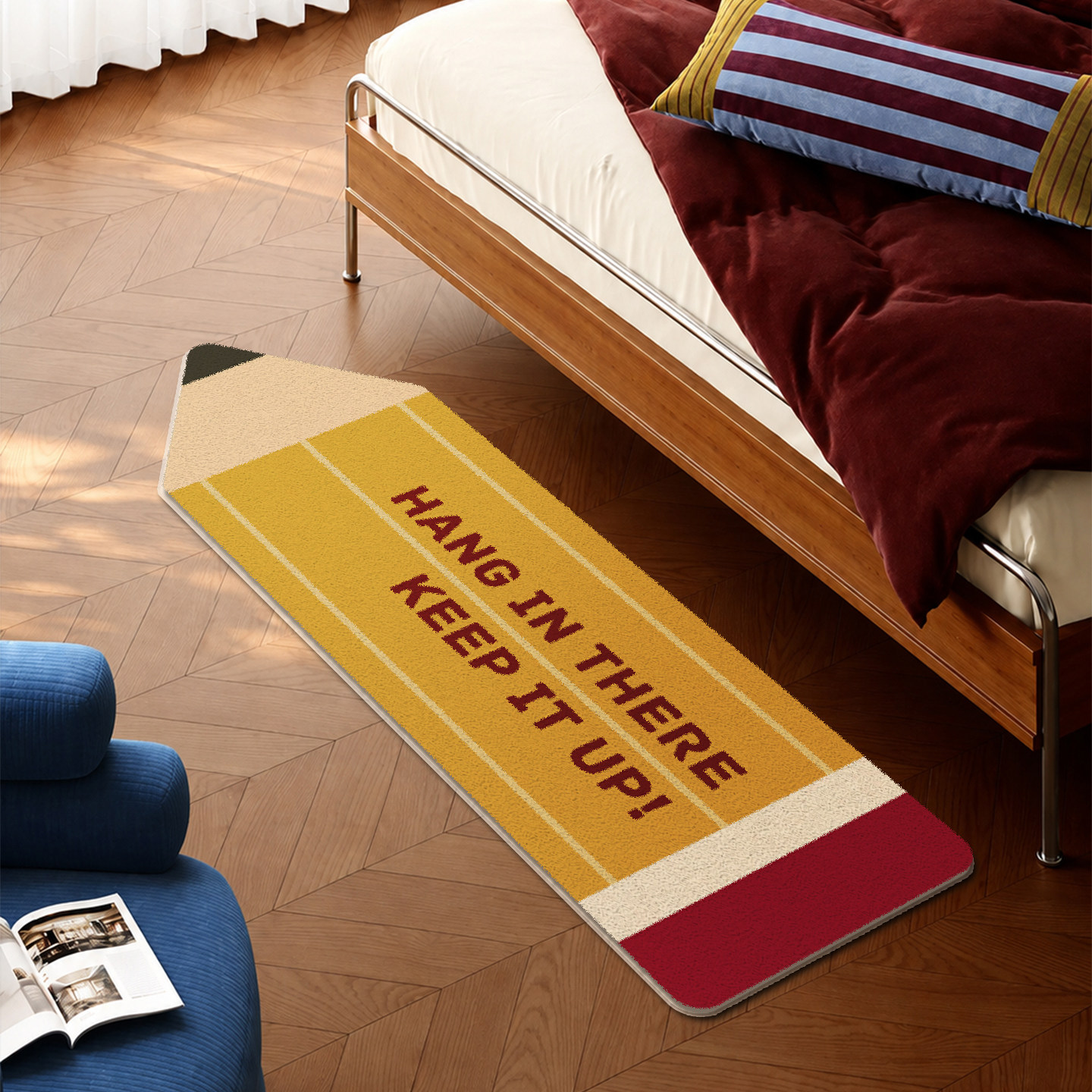 New imitation cashmere bedside carpet non-slip waterproof thickened