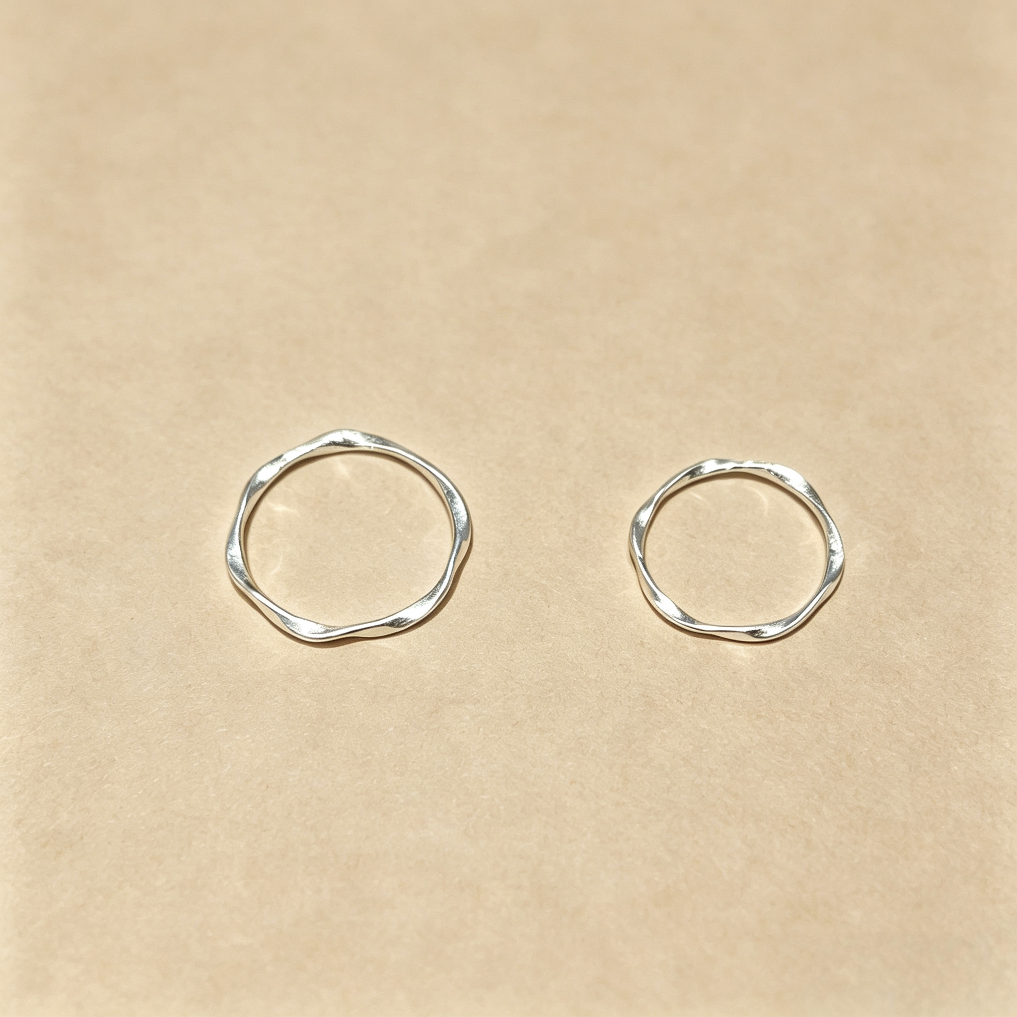 Möbius strip 999 sterling silver ring