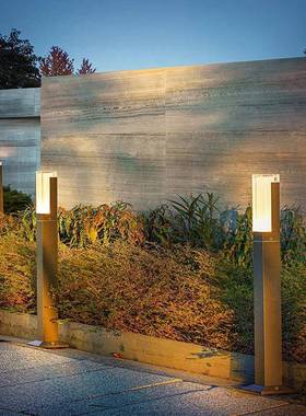 方形灯花园现代公园铝材草坪灯灯户外可庭院亚克力简约景观庭院灯