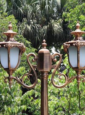 家用景观灯室外庭院小区高杆灯花园别墅户外防水草坪路灯110~220v