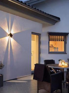 太阳能洗墙灯户外别墅庭院壁灯阳台花园围墙照明灯室外阳光房壁灯