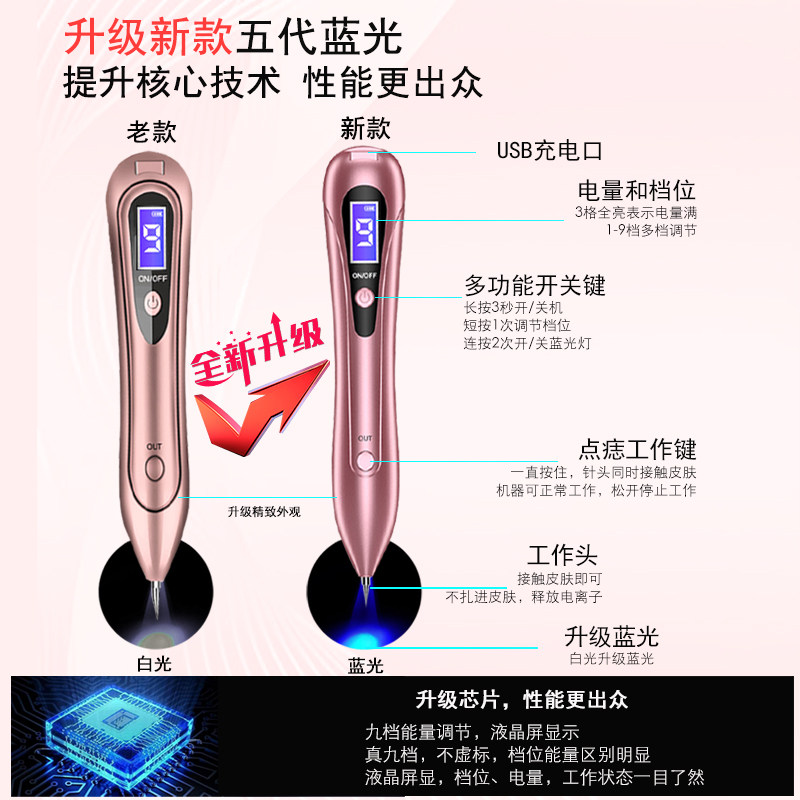 白蒂诗小白点痣笔美容院专用家用激光点斑祛痣点疣笔祛斑仪器神器,淘宝优惠券,粉丝福利购,淘宝优惠卷