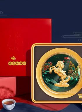 马到成功足金摆件聚宝盆国潮貔貅家居办公挂件直播引流端午节礼品