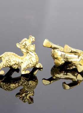 速发器朴 铜金钱貔貅挂件 铜貔貅挂件挂扣 件