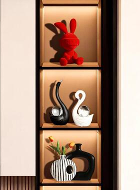 宏赫电视柜装饰品现代简约轻奢高档创意客厅酒柜电视柜乔迁礼摆件